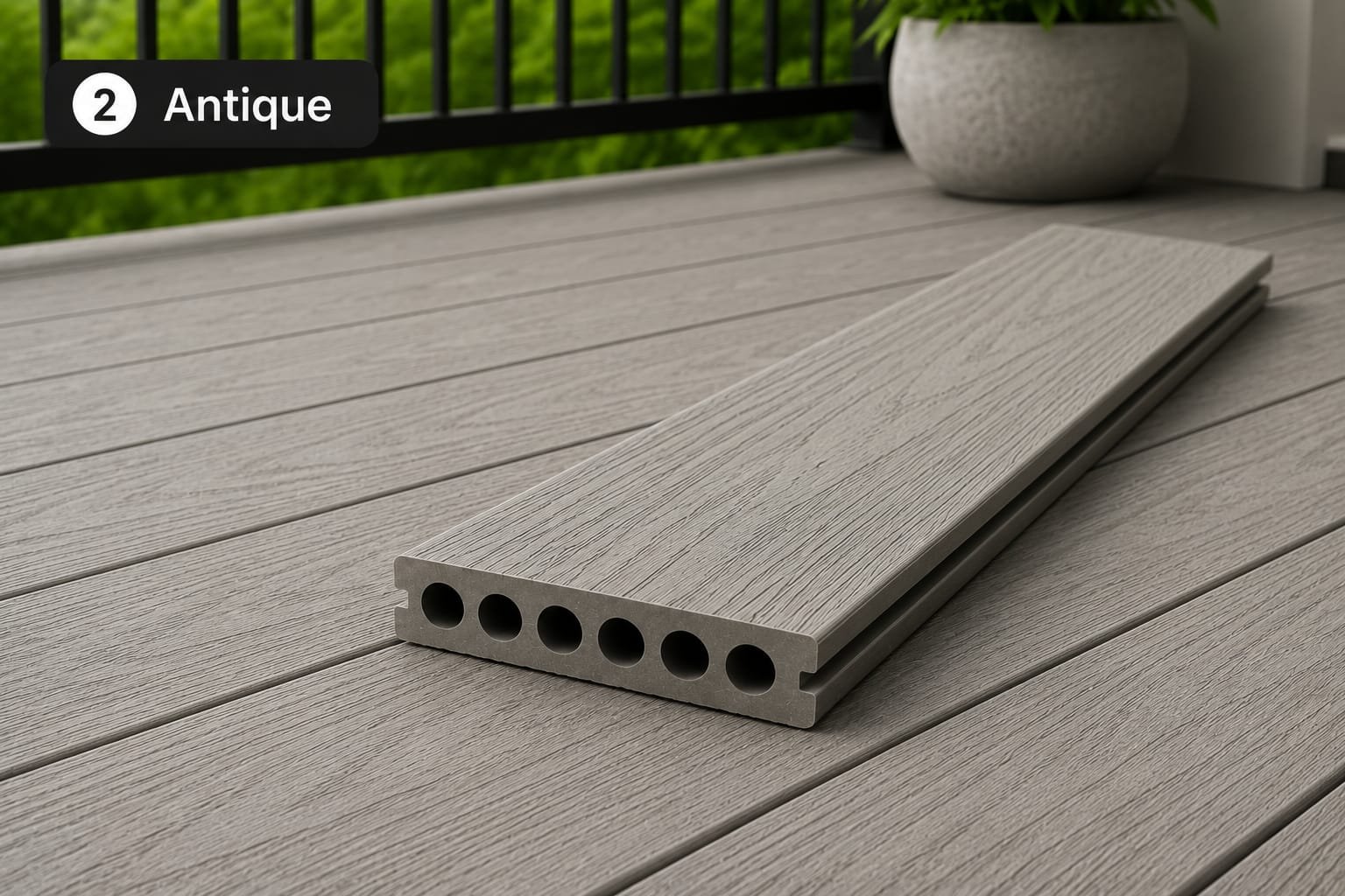 Antique WPC Hollow Decking 2 Antique WPC Solid Decking Sydney 1