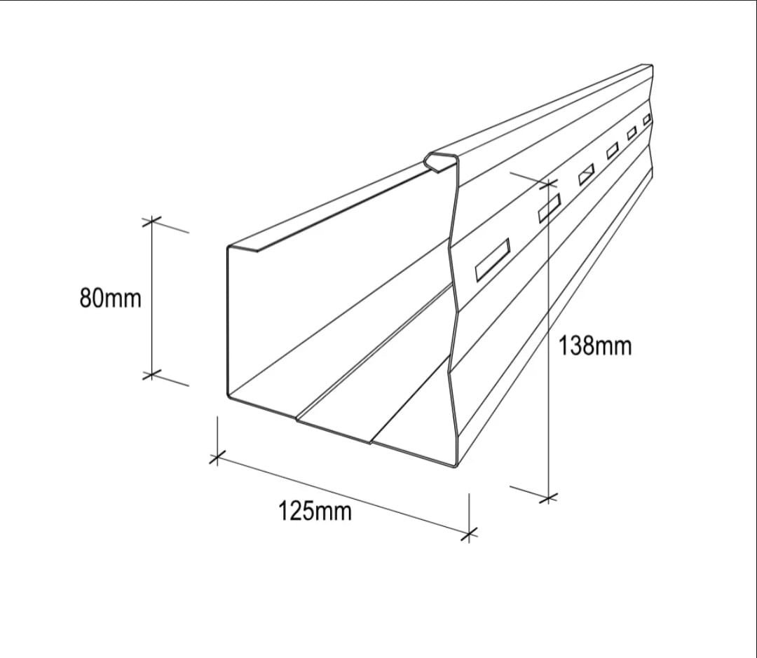 Metal box gutter
