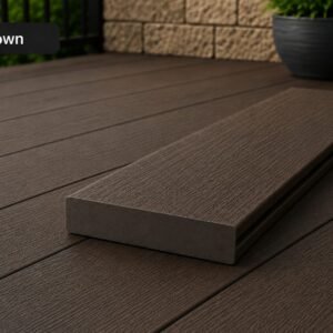 Brown WPC Solid Decking
