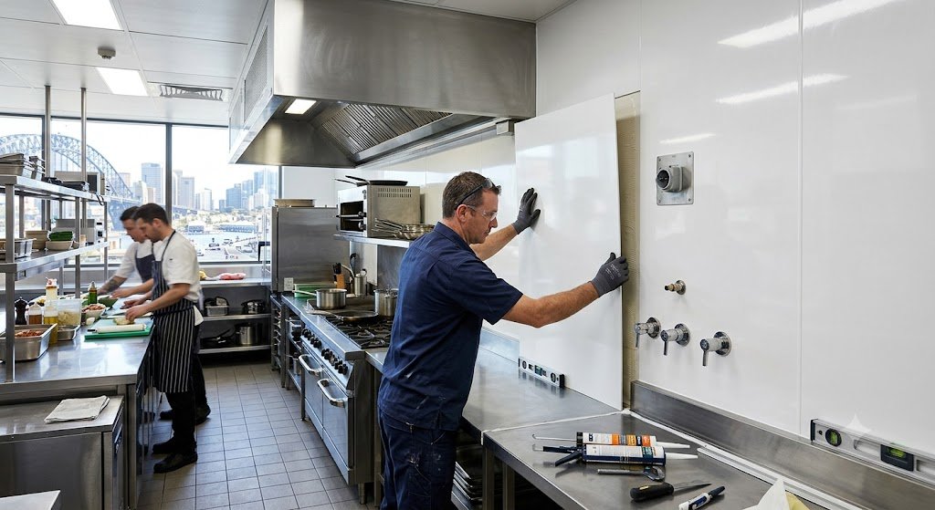 Commercial Kitchen Hygienic Wall Cladding Sydney 4 Commercial Kitchen Wall Panels Sydney