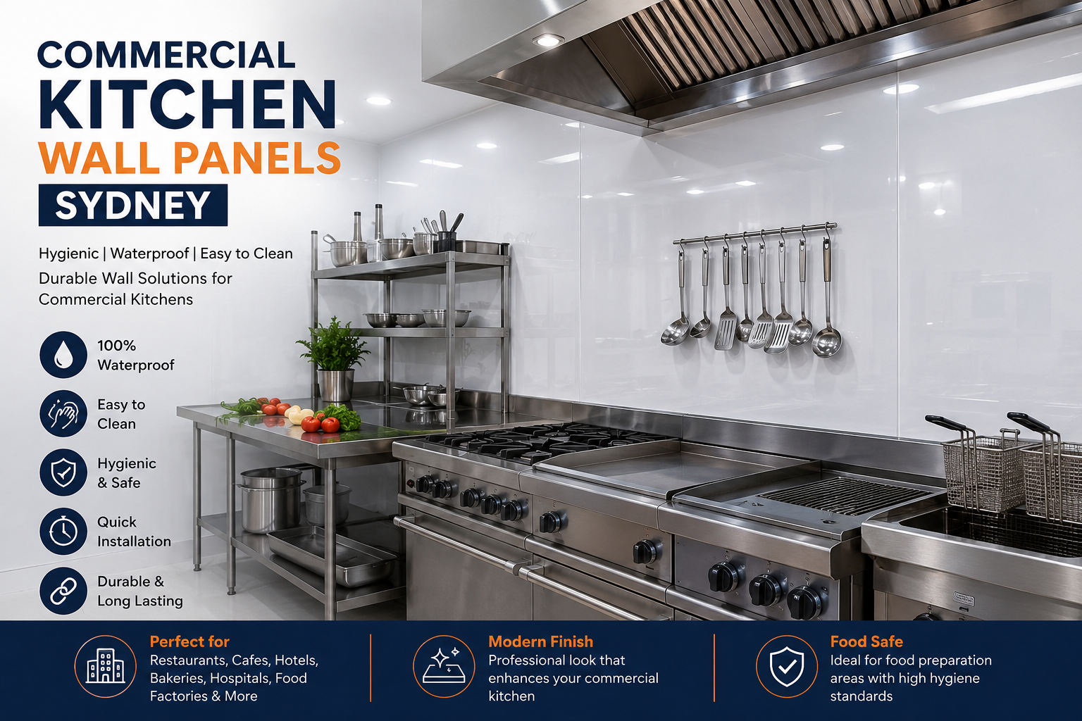 Commercial Kitchen Wall Panels Sydney 4 Commercial Wall Cladding Sydney
