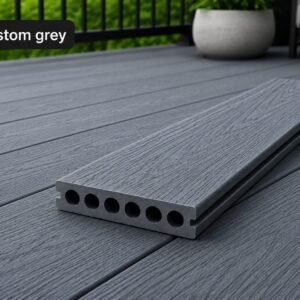 Custom Grey WPC Hollow Decking