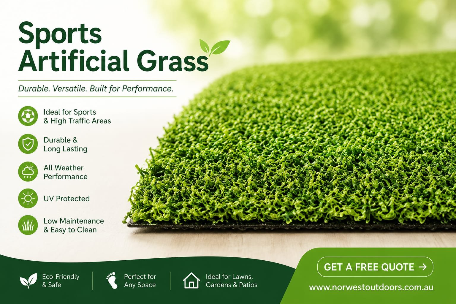 Sports & Golf Artificial Grass – 16mm 1 Sports & Golf Artificial Grass – 16mm