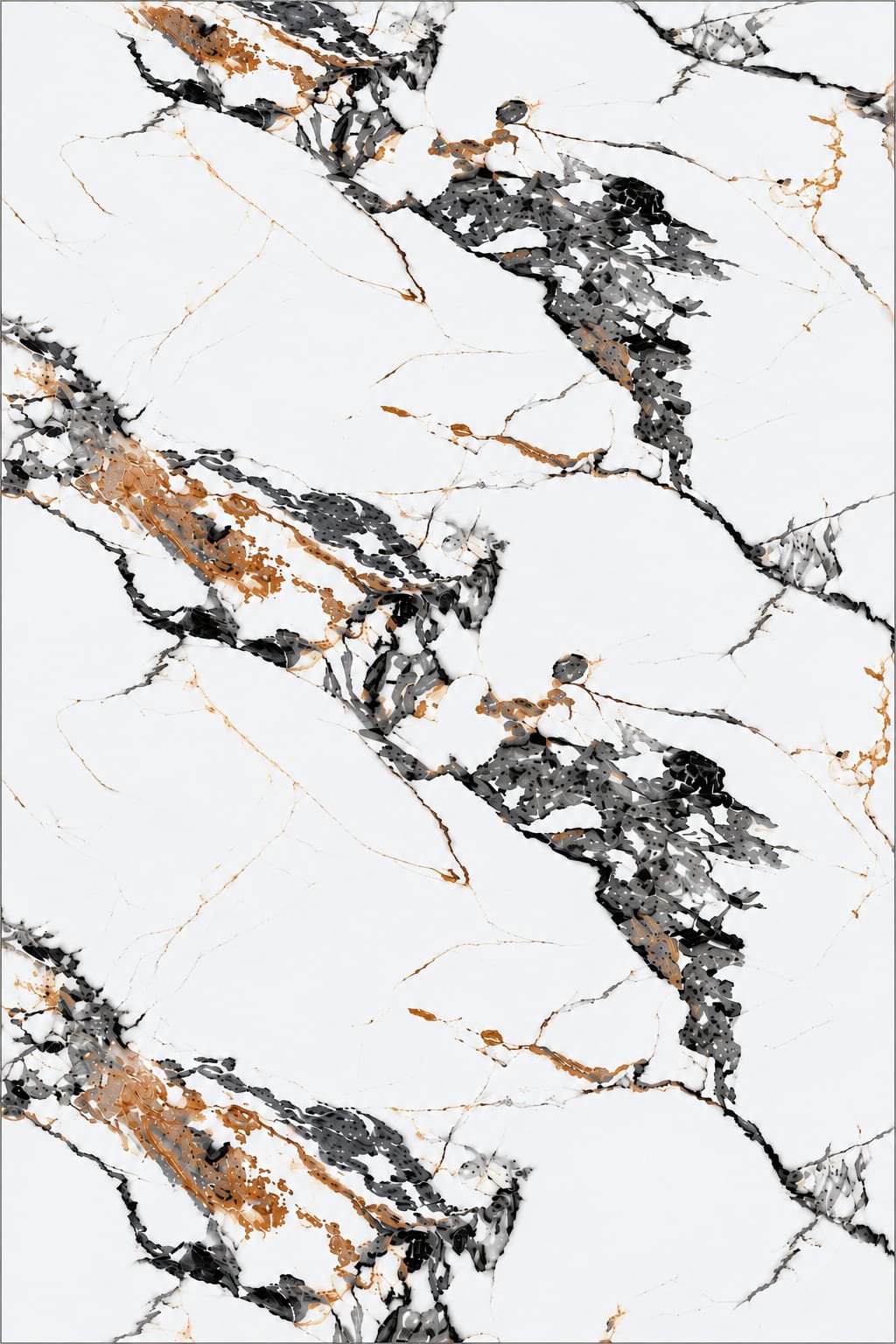 Imperial White Gold Vein UV Marble Sheet