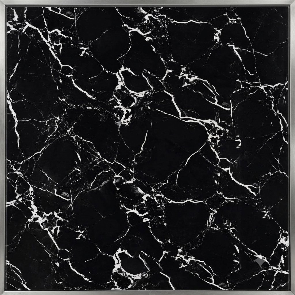 Midnight Black Vein UV Marble Sheet