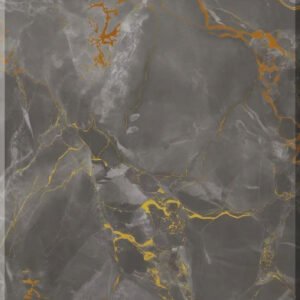 Royal Charcoal Gold Vein UV Marble Sheet