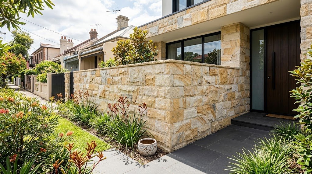 Sandstone Wall Cladding in Inner West Sydney 3 Sandstone Wall Cladding is Sydney