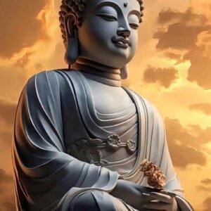 Serene Buddha Sunset UV Marble Sheet