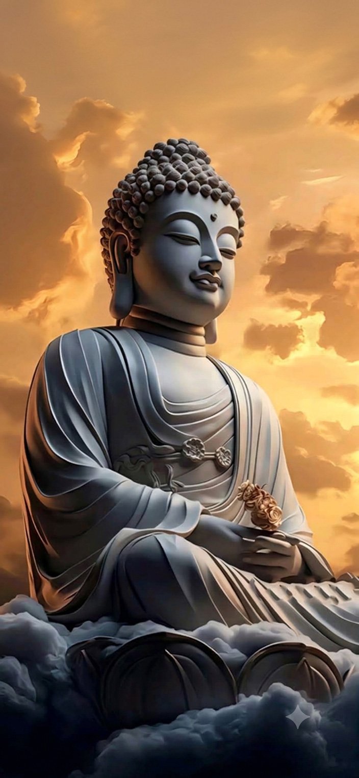 Serene Buddha Sunset UV Marble Sheet