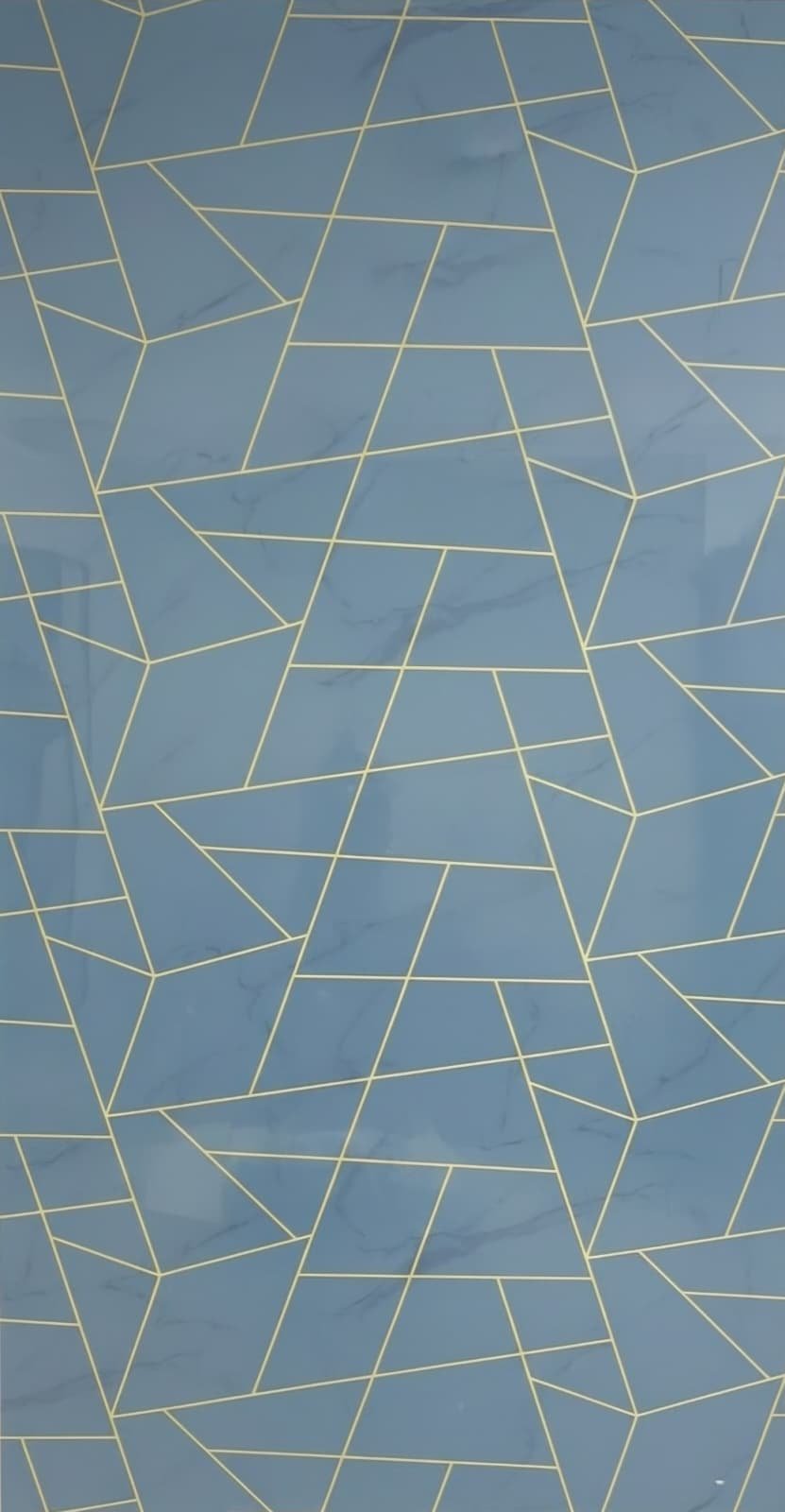 Slate Blue Geo Gold UV Marble Sheet