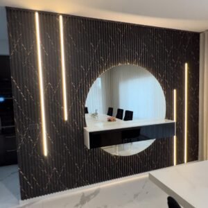 Split Round LED Mirror