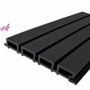 Black WPC Wall Panel