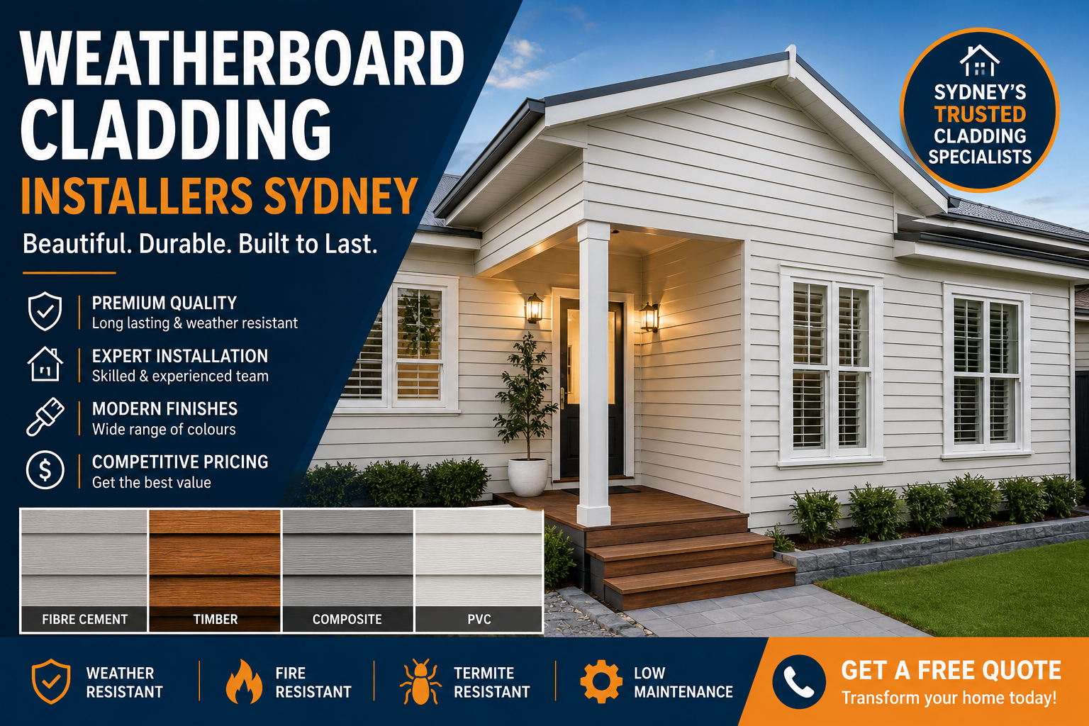 Weatherboard Cladding Installers 6 Weatherboard Cladding Western Sydney